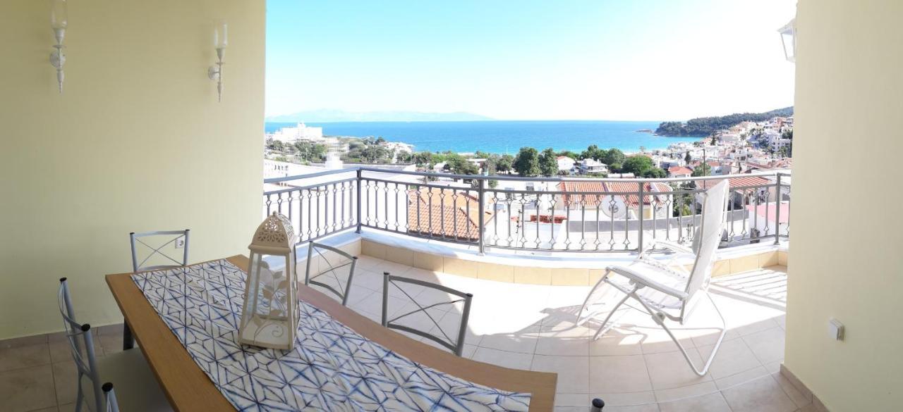 Great Sea View Apartment Kavala Esterno foto
