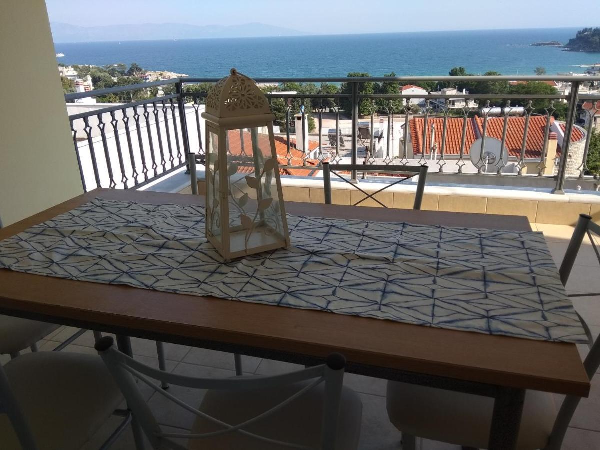 Great Sea View Apartment Kavala Esterno foto